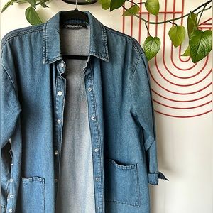Oversized Denim Shirt Jacket